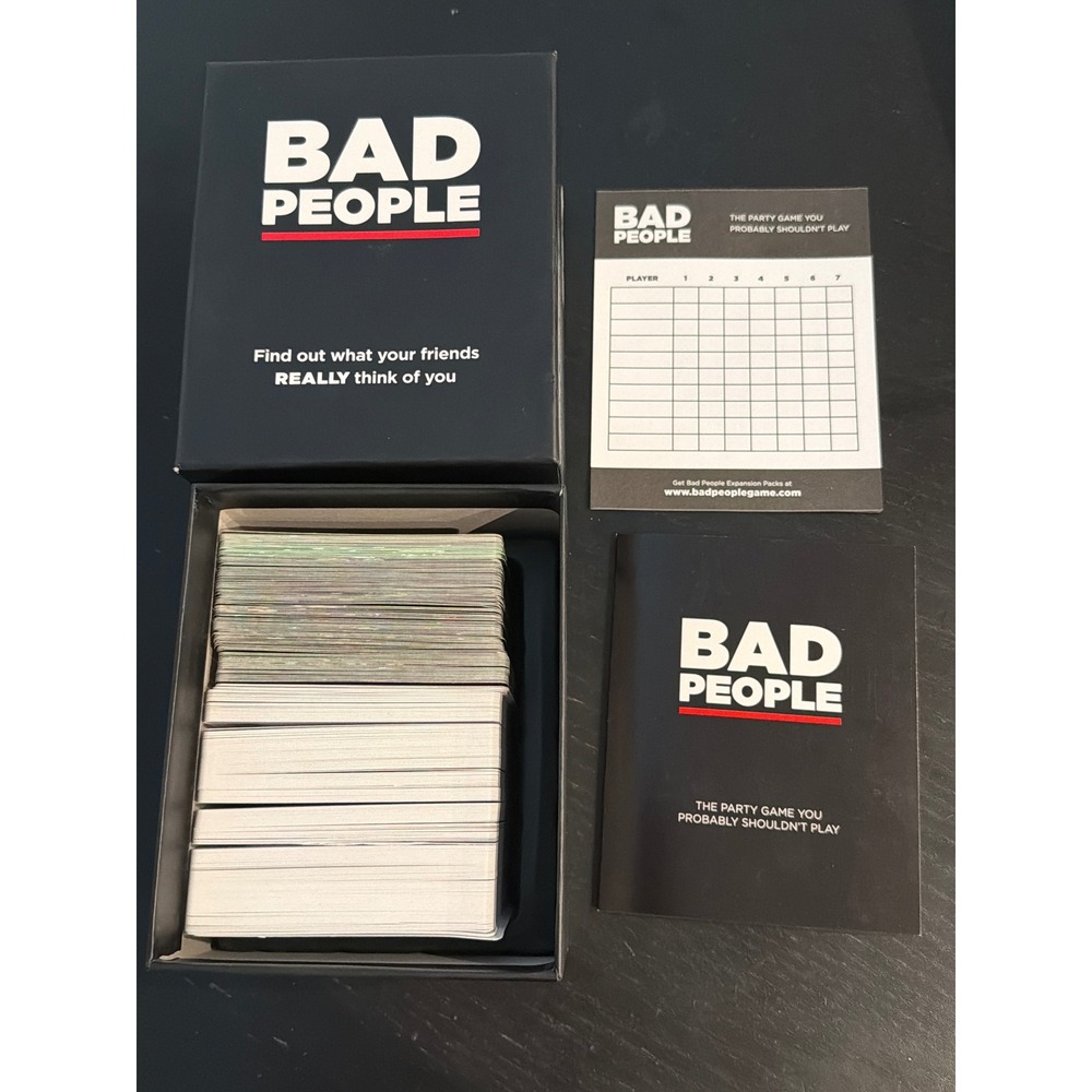 Bad People The Party Game You Probably Shouldnt Play Adult Card Game - Picture 2 of 4
